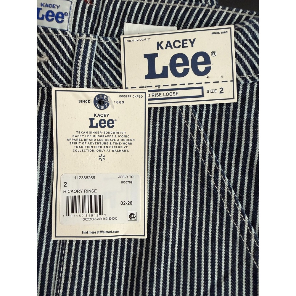 Kacey Lee Women's Mid Rise Loose Carpenter Jeans, Size 2 - Picture 7 of 7